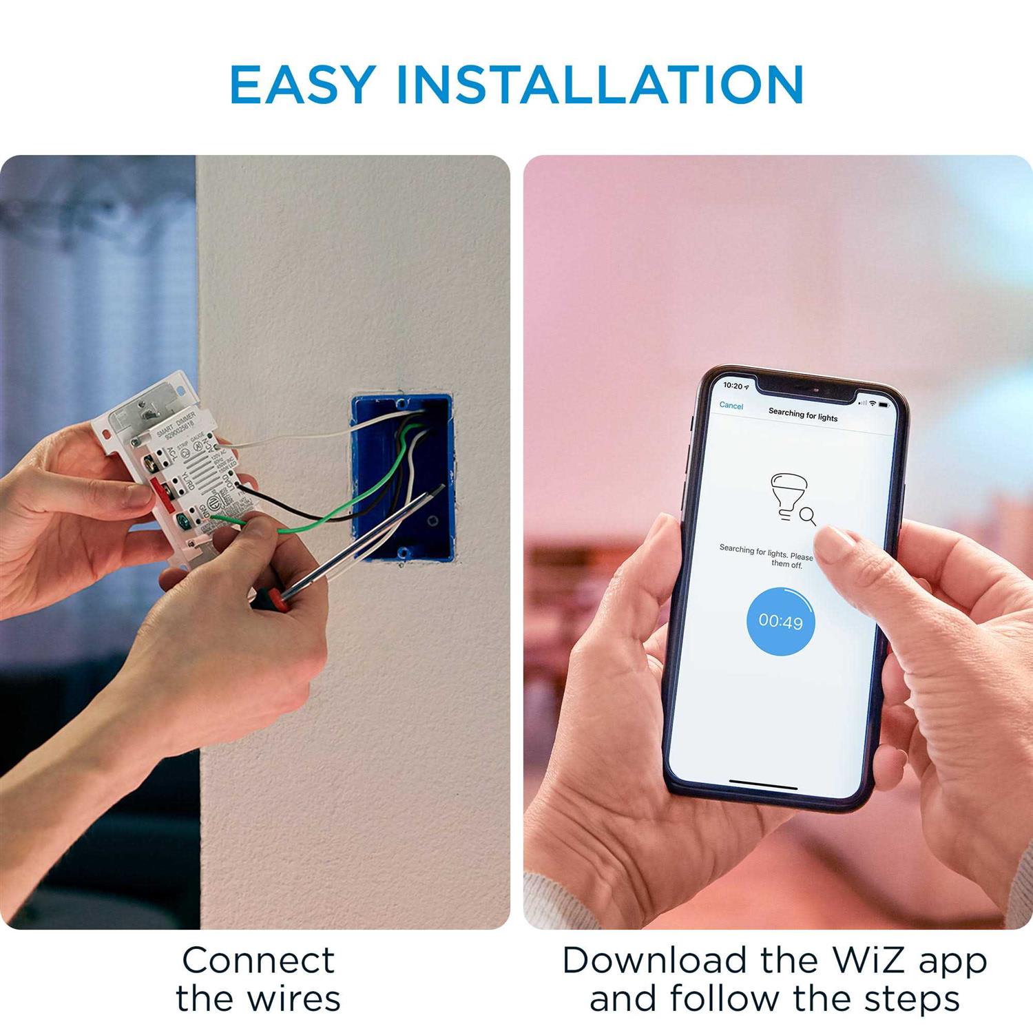 WiZ Connected Portable Button, Smart Control with WiZ App and 2.4Ghz Wi-Fi 604389 - Mrs Treak