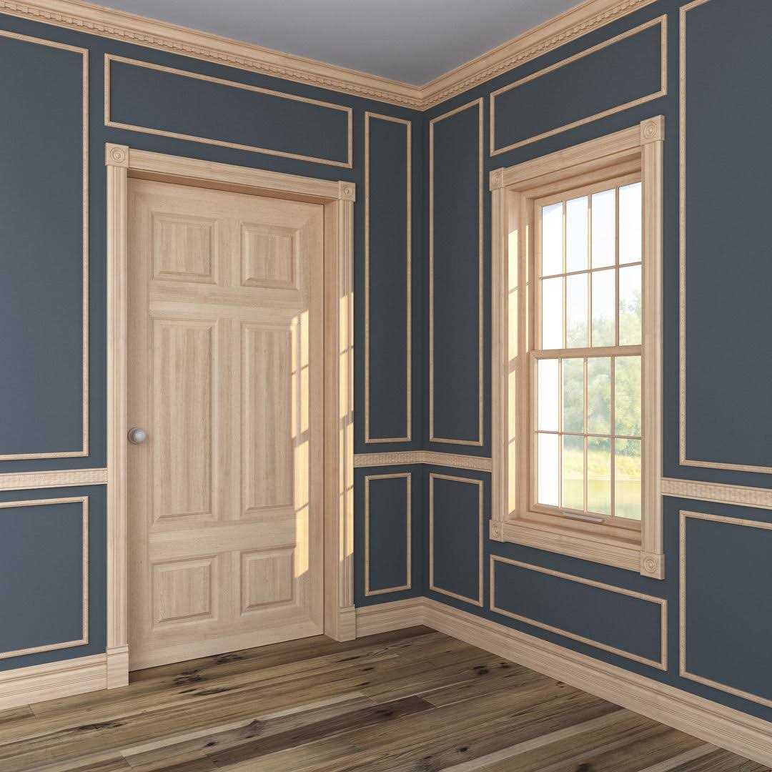 Ornamental Mouldings 3364PK 7/32 in. x 16-11/16 in. x 3-1/2 in. Birch Empire Center Onlay Ornament Moulding - MT - Mrs Treak