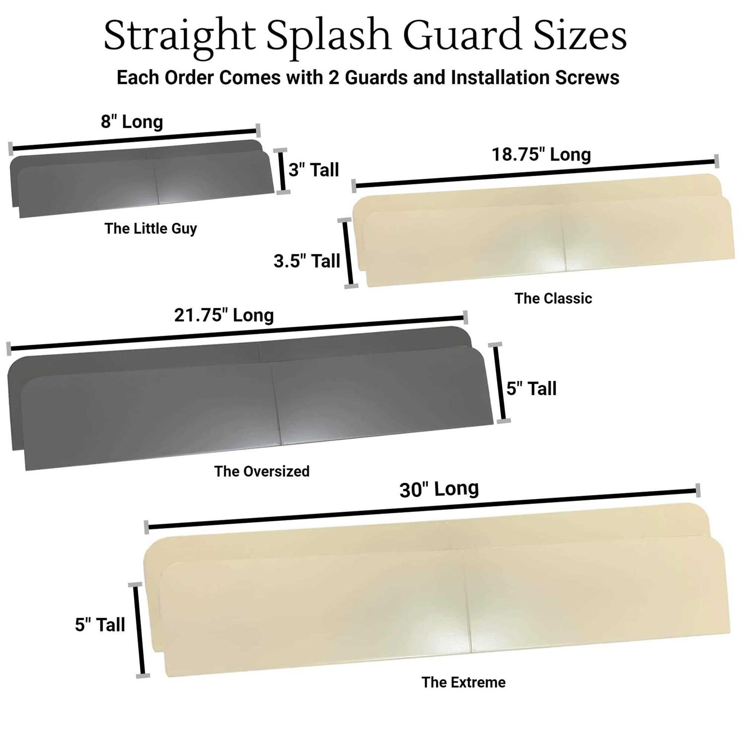 Eagle 1 Rain Gutter Valley Splash Guards, Straight or Bent Includes Screws and 1/4 Bit Driver - MT - Mrs Treak