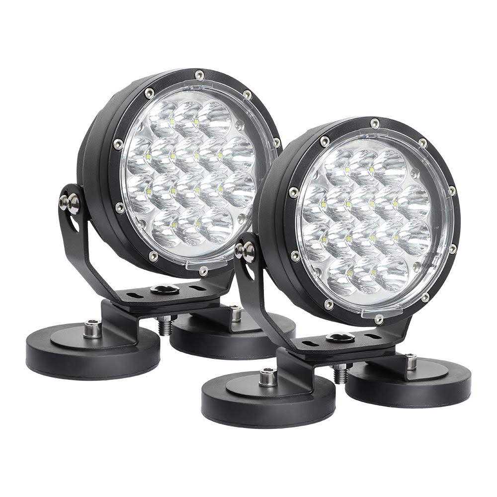 Exzeit New 6 Inch Led Work Light for Truck 80w 6800lumens Flood Light Off Road Light for Jeep Tractor Suv Atv - MT - Mrs Treak