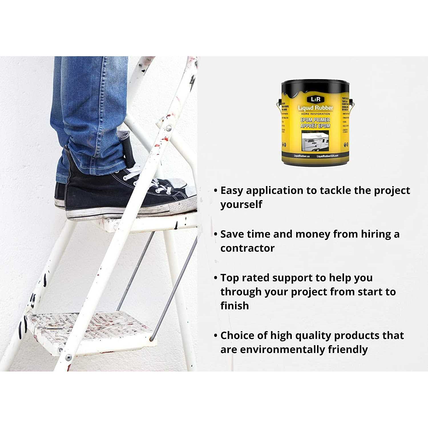 Liquid Rubber Cool Foot Deck Coating Easy to Apply Sealant - MT - Mrs Treak