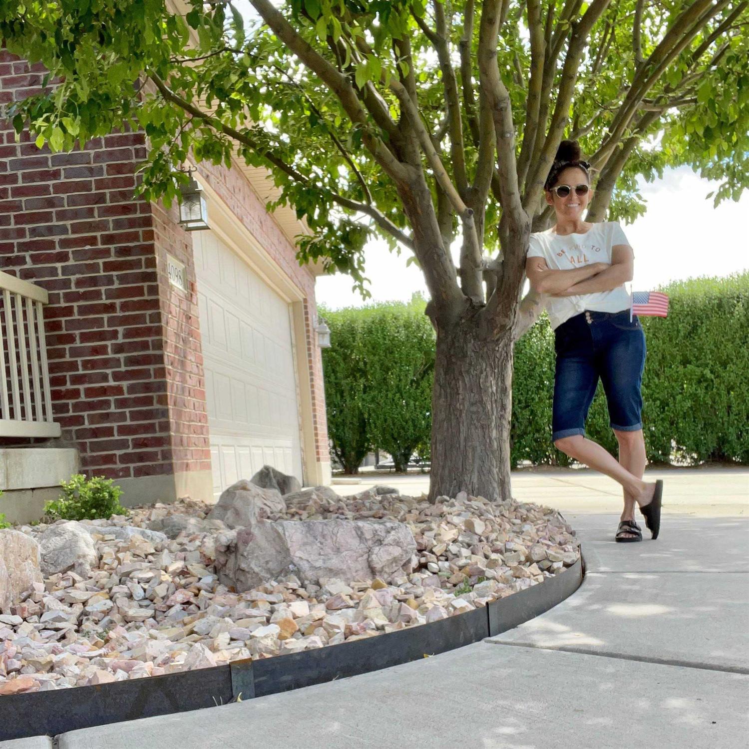 Edge Right 4 ft. x 14-Gauge x 8 in. COR-TEN Steel Landscape Edging - MT - Mrs Treak