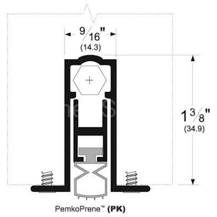 Pemko 36 Door Shoe 216DV36 - MT - Mrs Treak