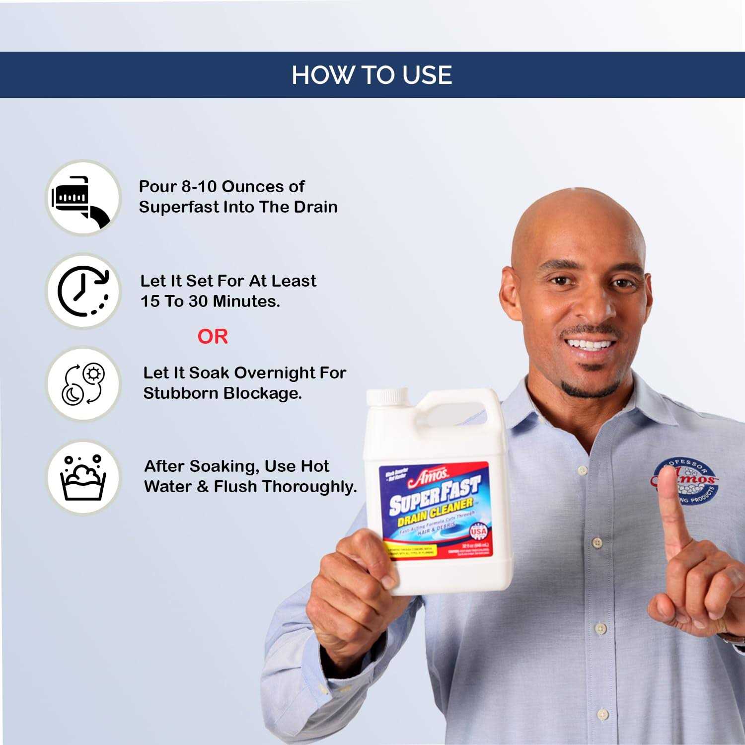 Professor Amos’ Superfast Drain Cleaner - MT - Mrs Treak