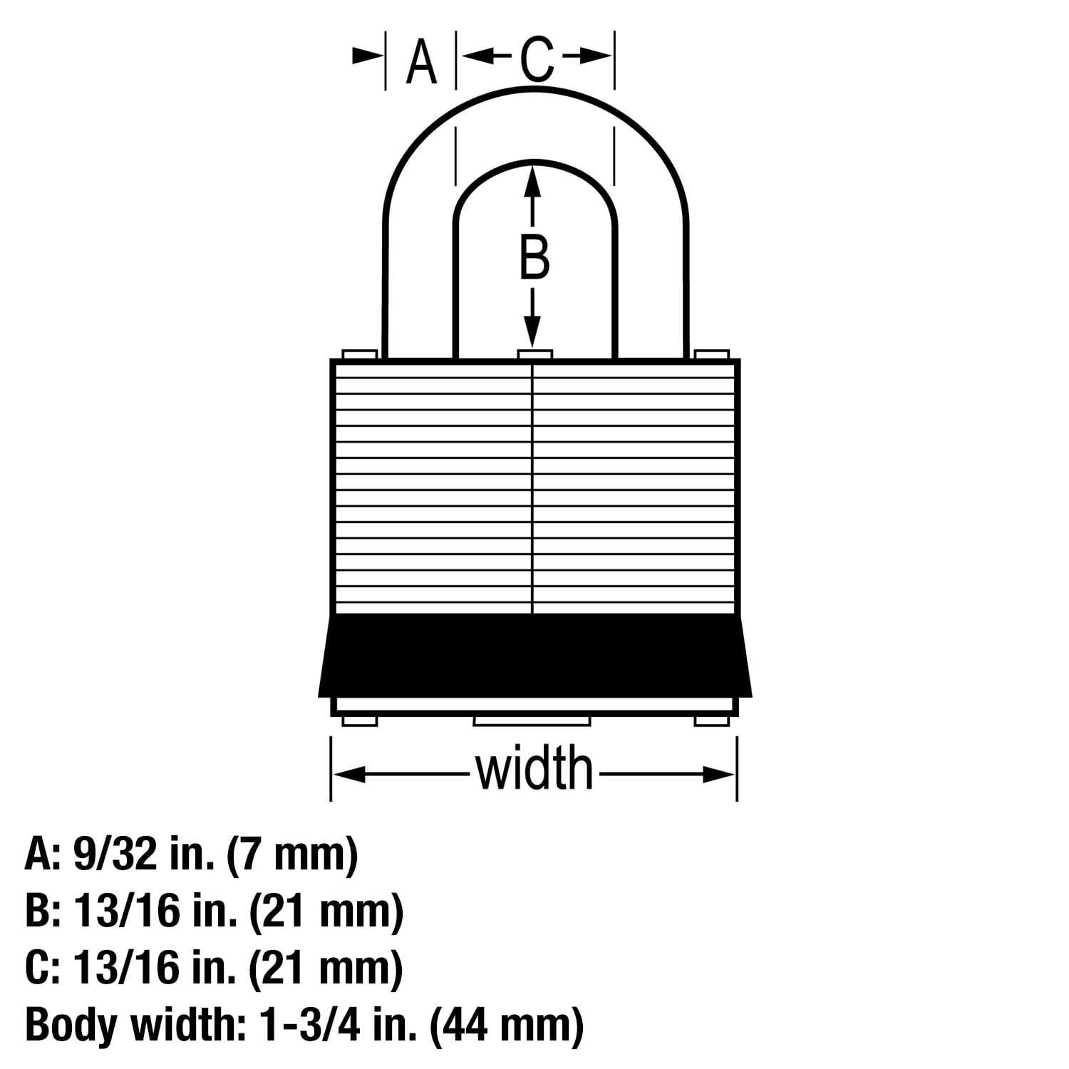 Master Lock Padlock 3DLF - MT - Mrs Treak