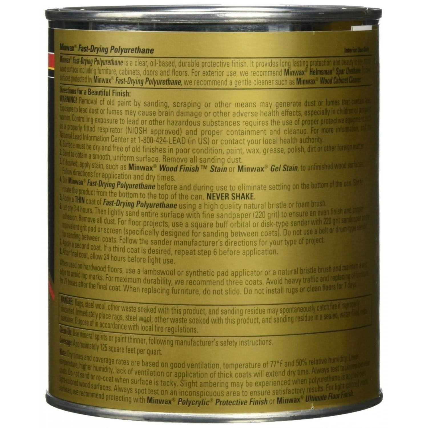 MINWAX Fast Drying Polyurethane - MT - Mrs Treak