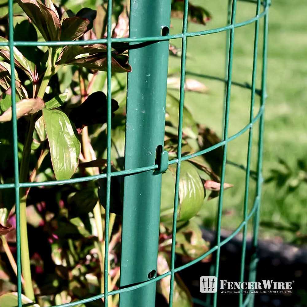 Fencer Wire 16 Gauge Green Vinyl Coated Welded Wire Mesh Size 2 Inch X 3 Inch - MT - Mrs Treak