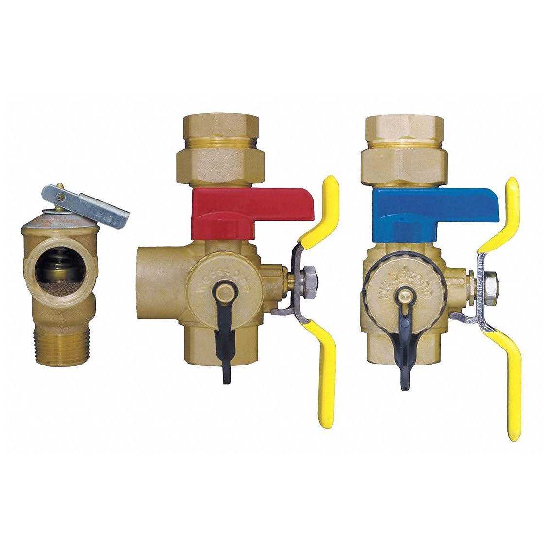 Webstone H-G1653W Pro-Pal Dielectric Water Heater Supply Valves - MT - Mrs Treak