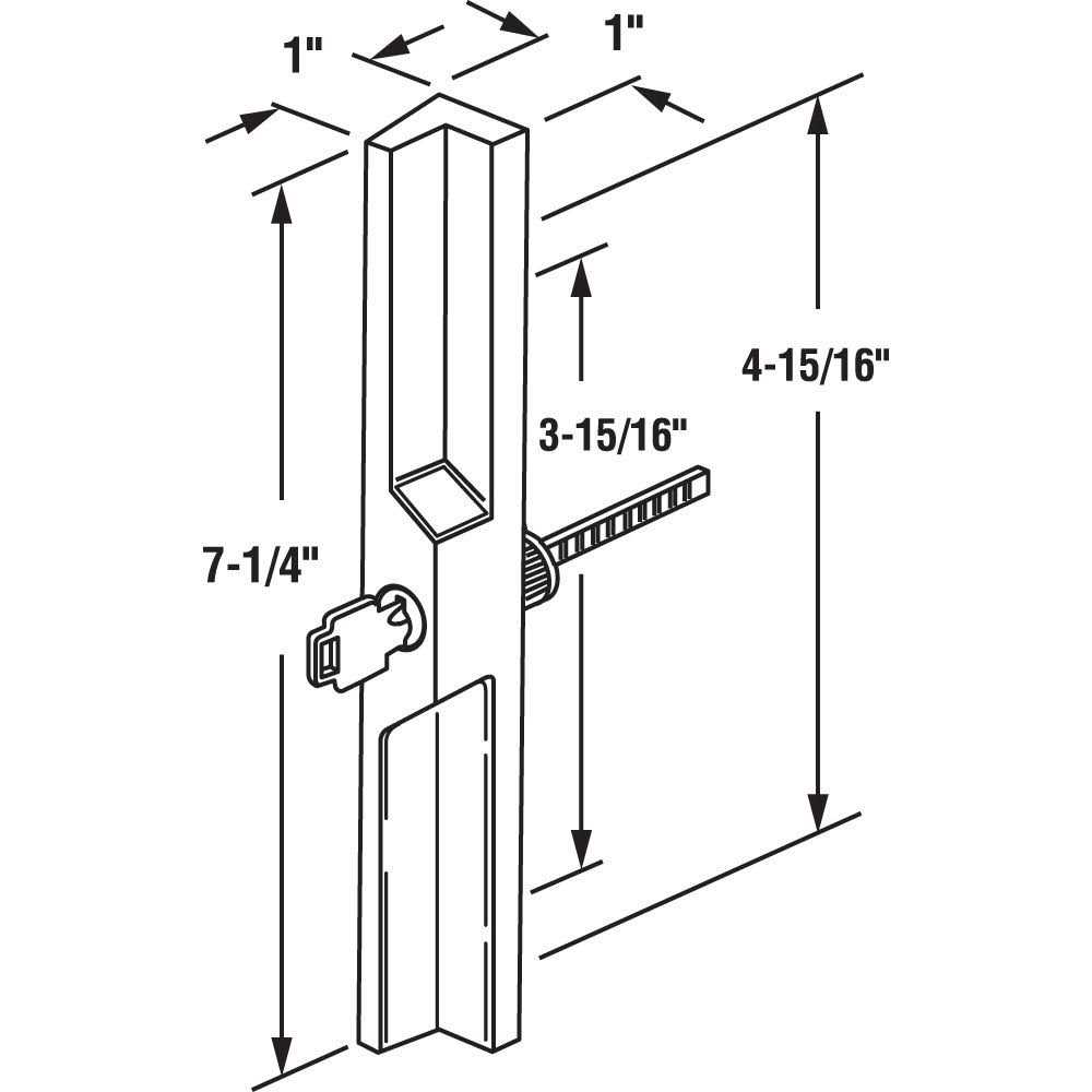 Prime-Line C 1033 Sliding Glass Door Handle Set - MT - Mrs Treak