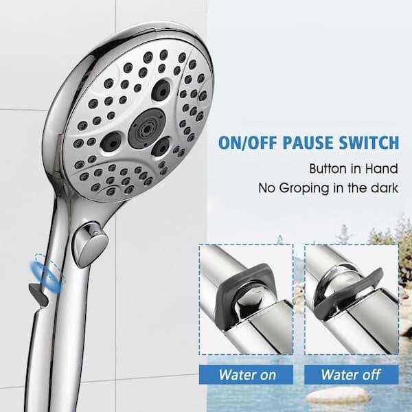 PROOX 3-Spray Round Wall Bar Shower Kit with Handheld Shower and Adjustable Slide Bar - MT - Mrs Treak
