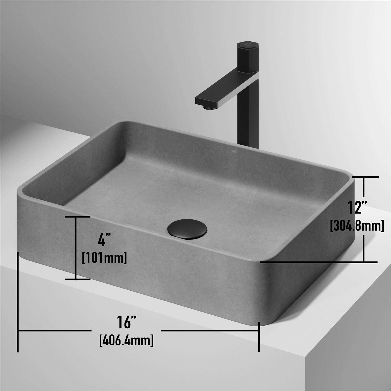 Vigo Apollo 1-Handle Single Hole Bathroom Faucet VG01048MG - MT - Mrs Treak