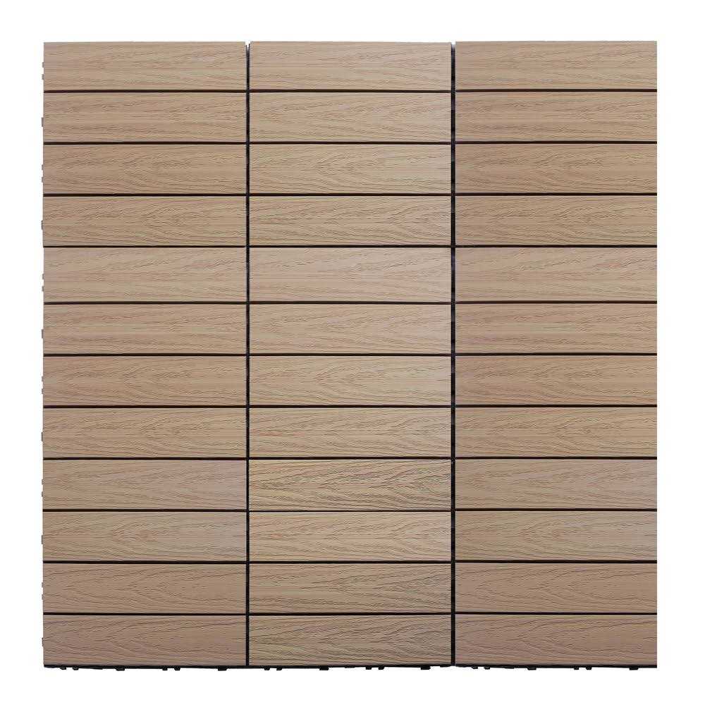 NewTechWood UltraShield Naturale 1 ft. x 1 ft. Quick Deck Outdoor Composite Deck Tile - MT - Mrs Treak
