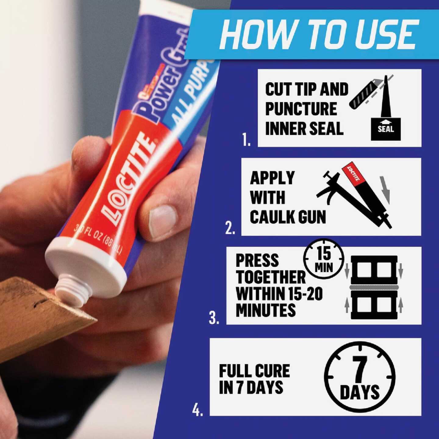 Loctite Power Grab Construction Adhesive All Purpose - MT - Mrs Treak