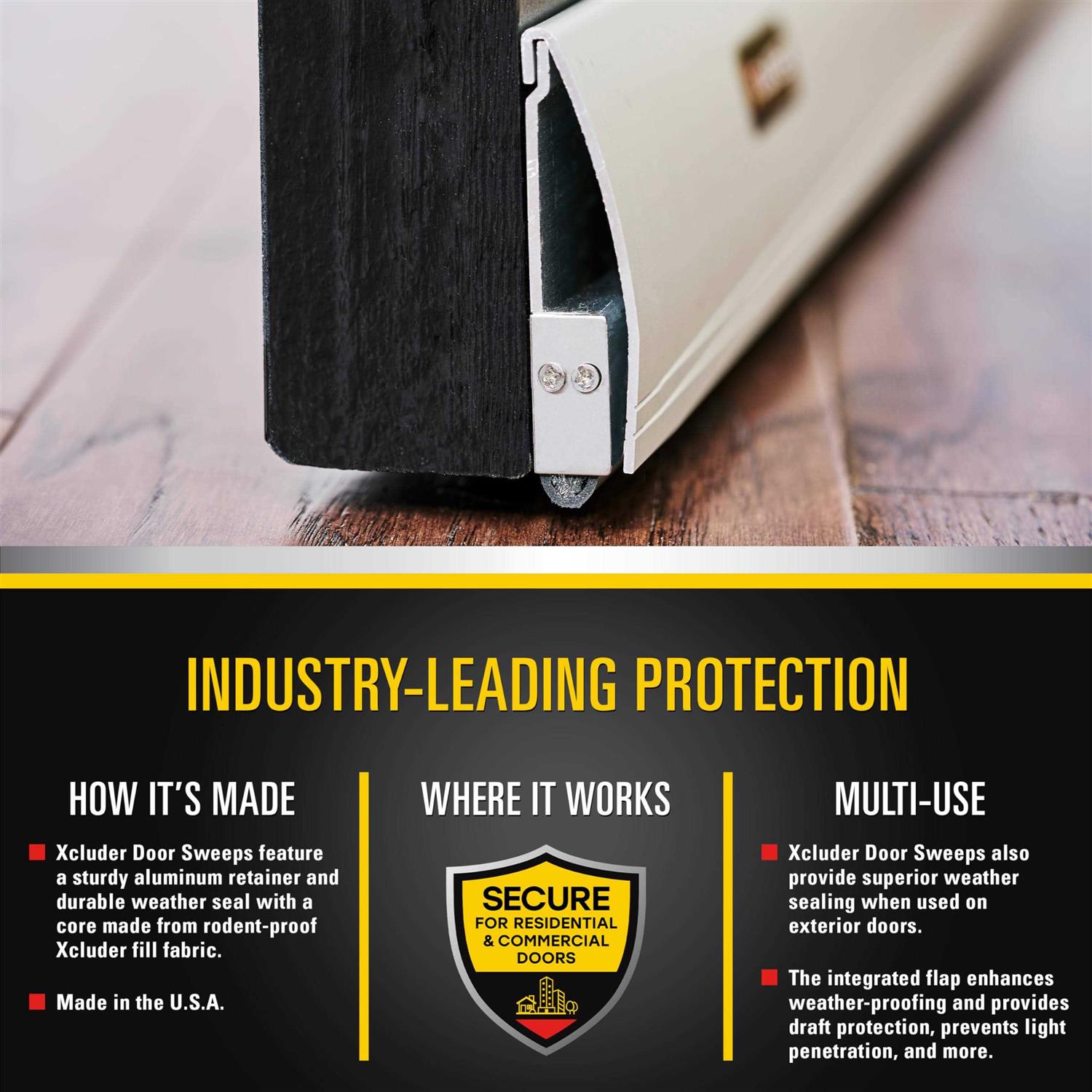 Xcluder Versa-Line Door Sweep Cover - Mrs Treak