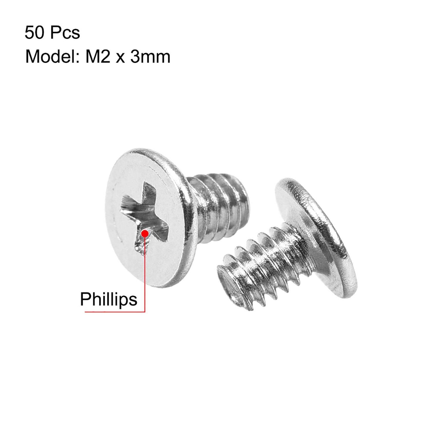 Uxcell M2 x 4mm Laptop Computer Screws 3.8mm Dia Phillips Head Screw - MT - Mrs Treak