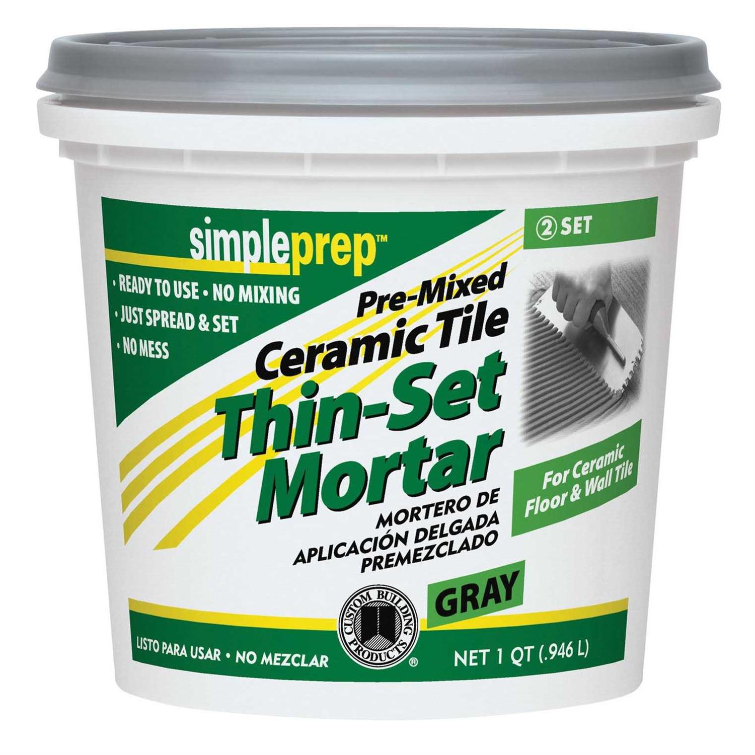 Custom Building Products SimpleGrout Indoor Natural Gray Grout 1 qt - MT - Mrs Treak