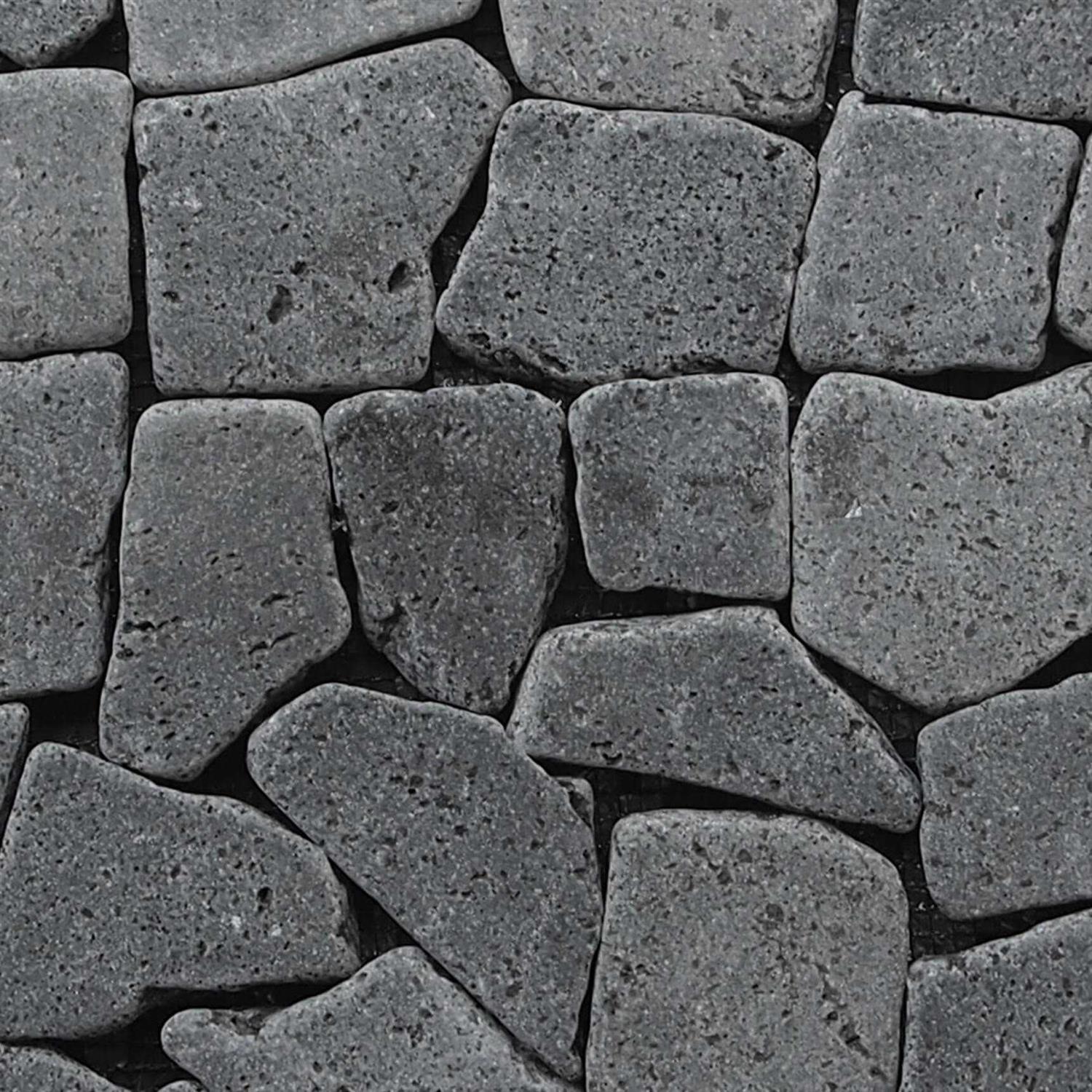 Tile Connection Fit Tile White 11 in. x 11 in. x 9.5 mm Indonesian Marble Mesh-Mounted Mosaic - MT - Mrs Treak