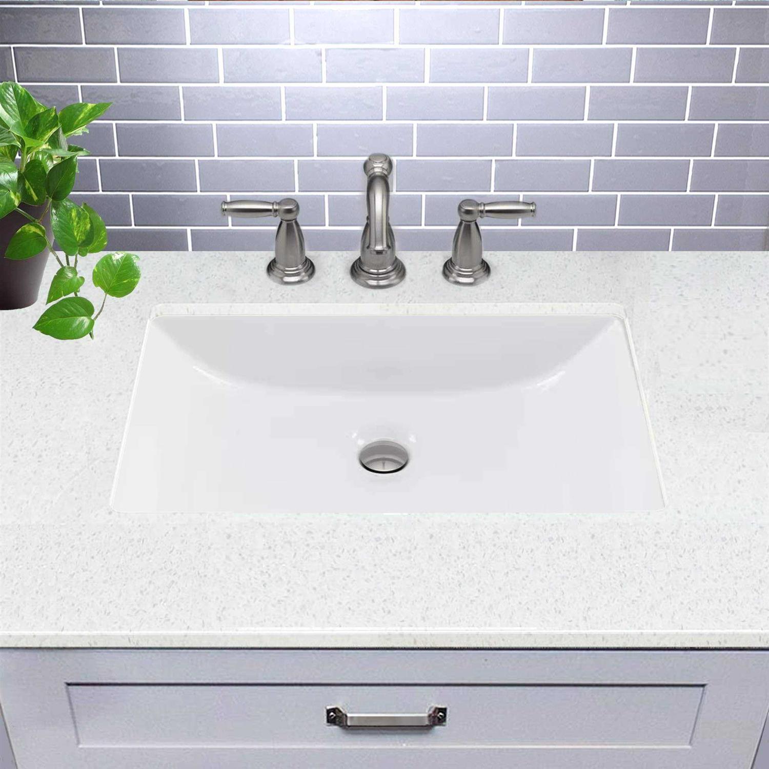 Nantucket Sinks UM-13×10 Undermount Ceramic Bathroom Sink UM-13×10-W - MT - Mrs Treak