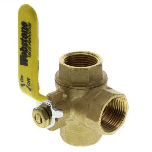 Webstone Tankless Water Heater Valve,3/4 in,Brass 44443WPR - MT - Mrs Treak