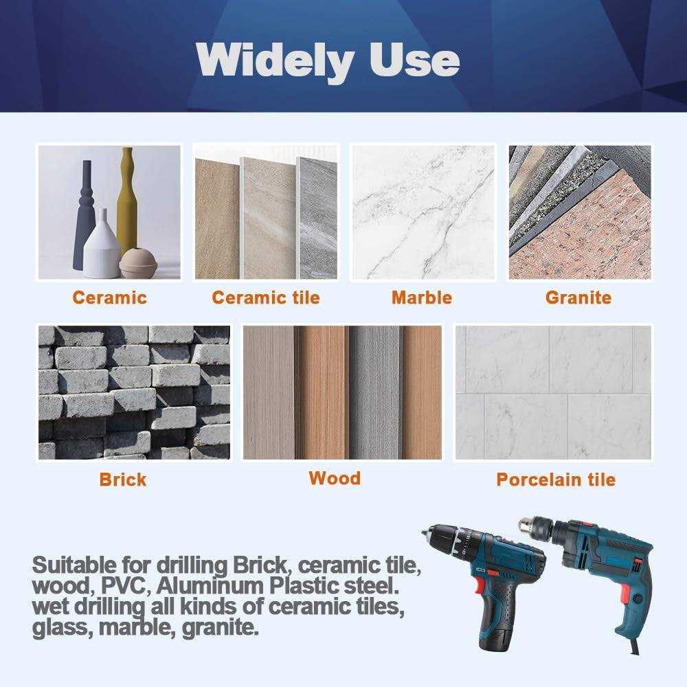 Dry Diamond Core Drill Bit Set,BRSCHNITT 2 Diamond Hole Saw Core Drill Bit with Triangle Shank for Porcelain Tile Ceramic Stone - MT - Mrs Treak