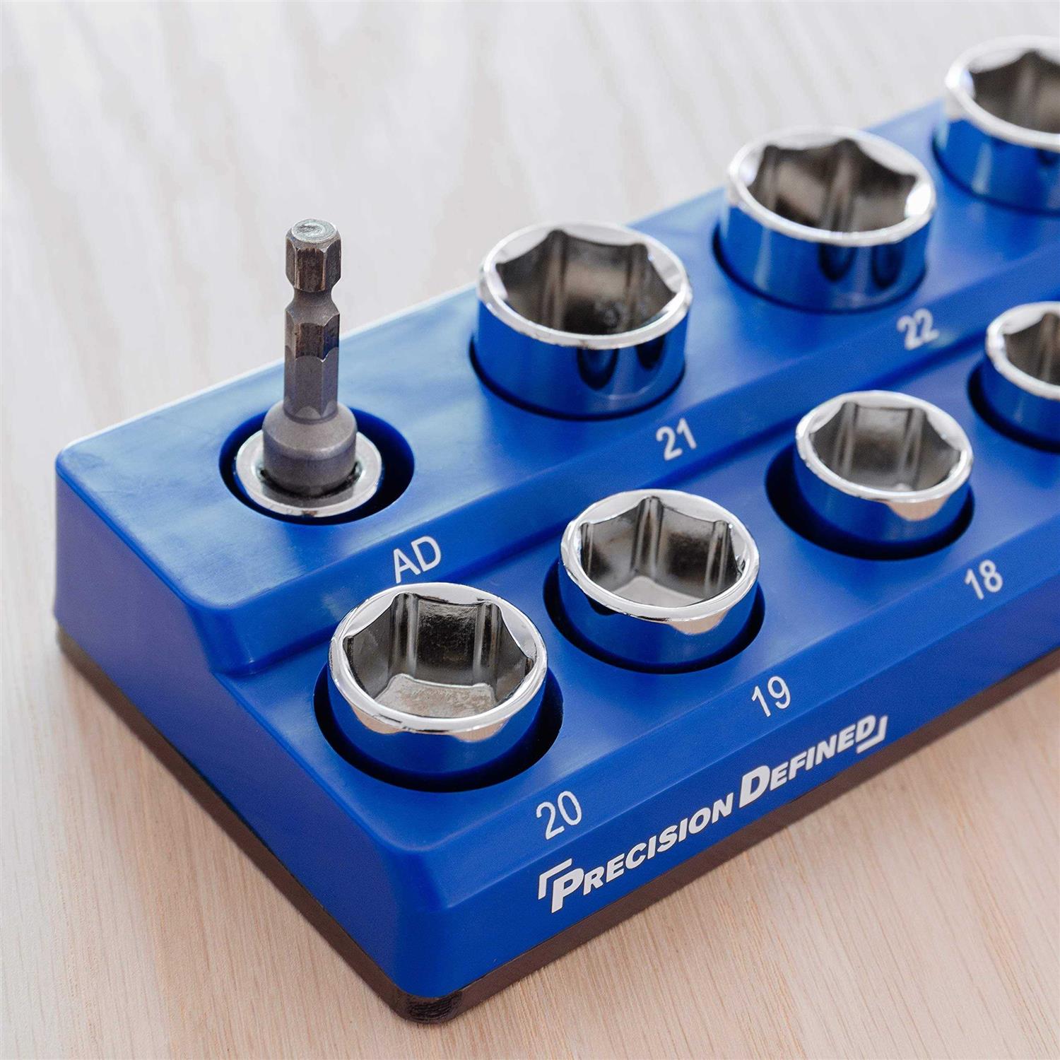 Precision Defined Magnetic Tool Socket Organizer Holder - MT - Mrs Treak