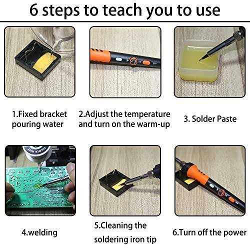 MEAKEST Soldering Iron kit 60w Soldering gun 9-in-1 Solder Iron kit tool - MT - Mrs Treak
