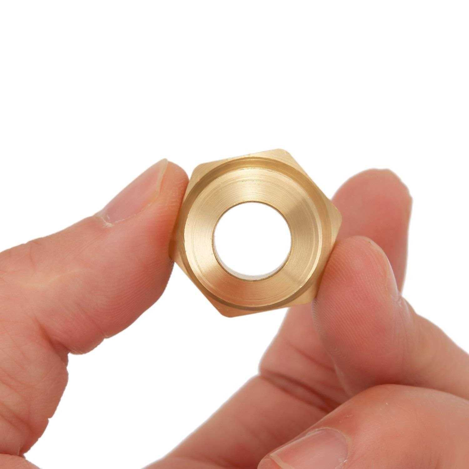 Litorange 3 PCS Metals Brass Couples Tube Fitting Half Union Gas Adapter Flare x NPT Male Pipe Connector - MT - Mrs Treak