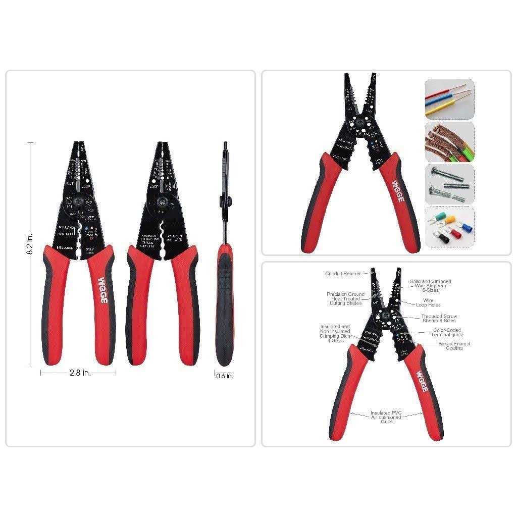 WGGE WG-015 Professional crimping Tool/Multi-Tool Wire Stripper and Cutter - MT - Mrs Treak