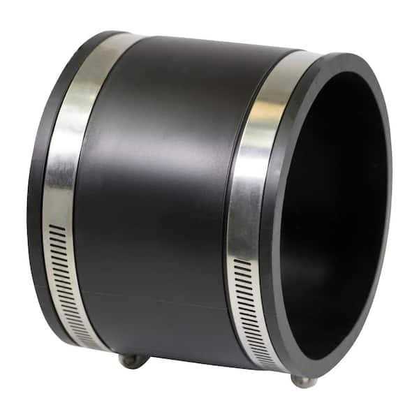 The Plumber’s Choice 4 in. x PVC Flexible Reducing Coupling with Stainless Steel Clamps - MT - Mrs Treak