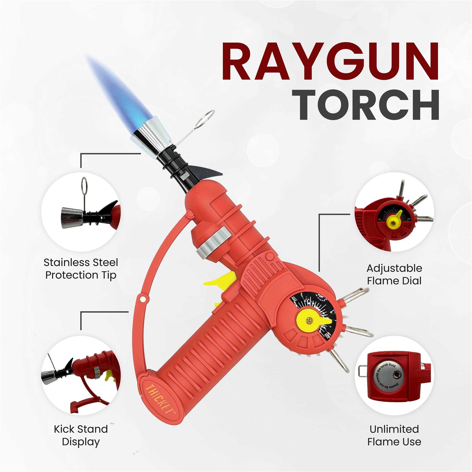 Thicket Raygun Torch, Adjustable Flame and Safety Lock - MT - Mrs Treak