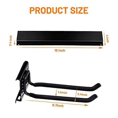 Wallmaster 24inch Folding Shelf Brackets Garage Heavy Duty Steel Max Load 500lb Floating Wall Mounted Collapsible Shelf Bracket Space Saving - MT - Mrs Treak