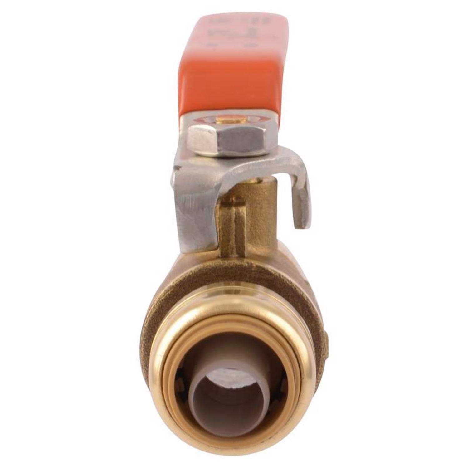 SharkBite 22185-0000LF 3/4 in. Brass Push Fit Ball Valve - MT - Mrs Treak