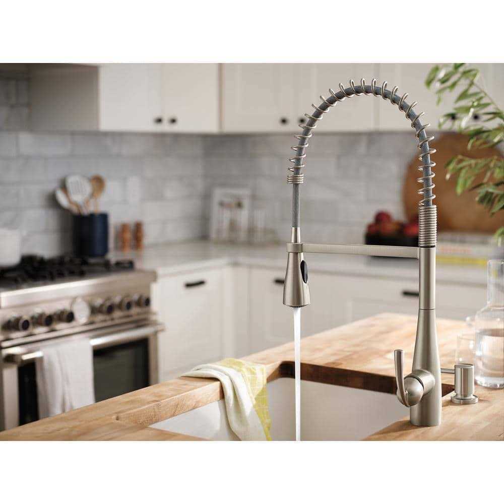 Moen Essie Single-Handle Spring Pulldown Sprayer Kitchen Faucet - MT - Mrs Treak