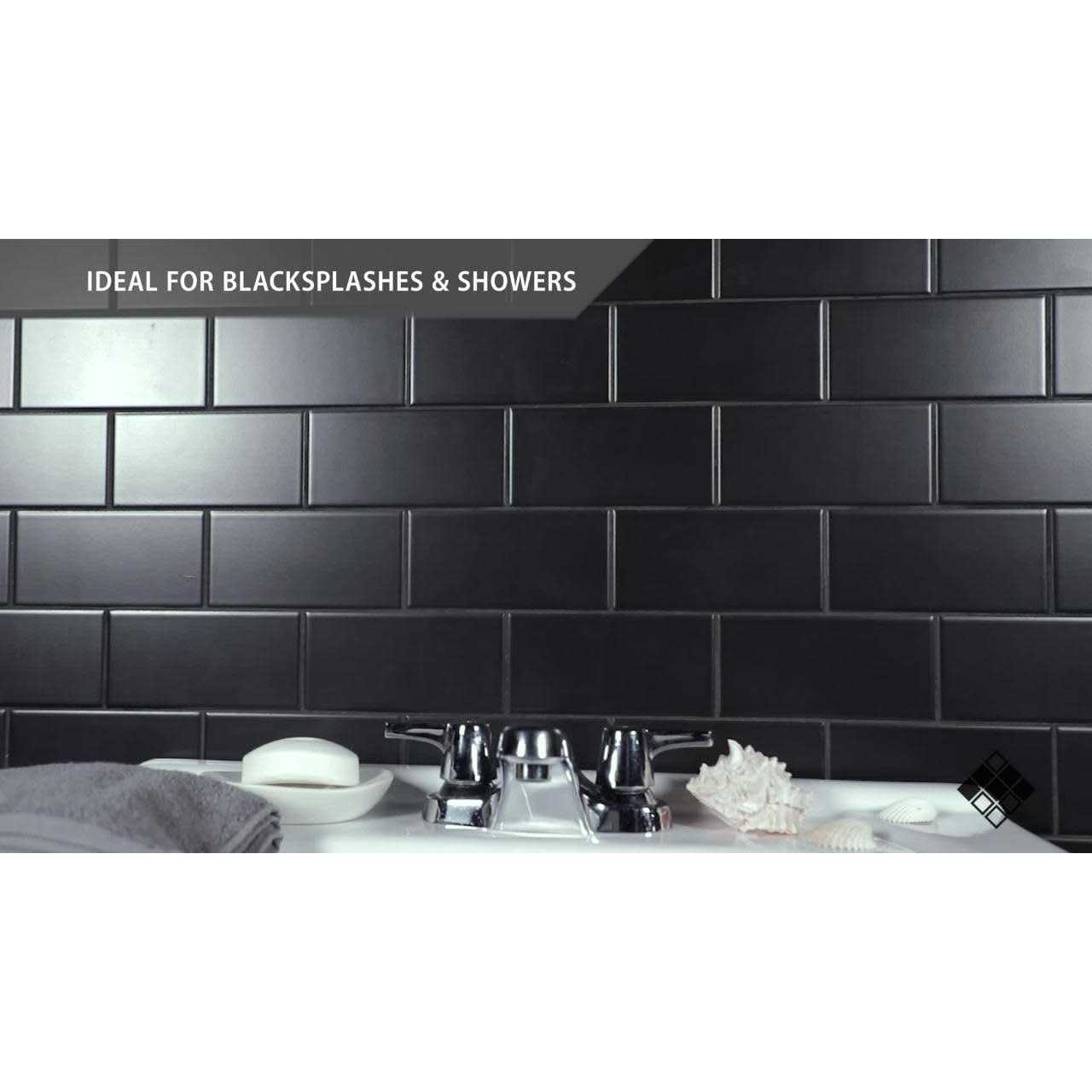 Merola Tile Crown Heights Matte White 3 in. x 6 in. Ceramic Wall Tile - MT - Mrs Treak