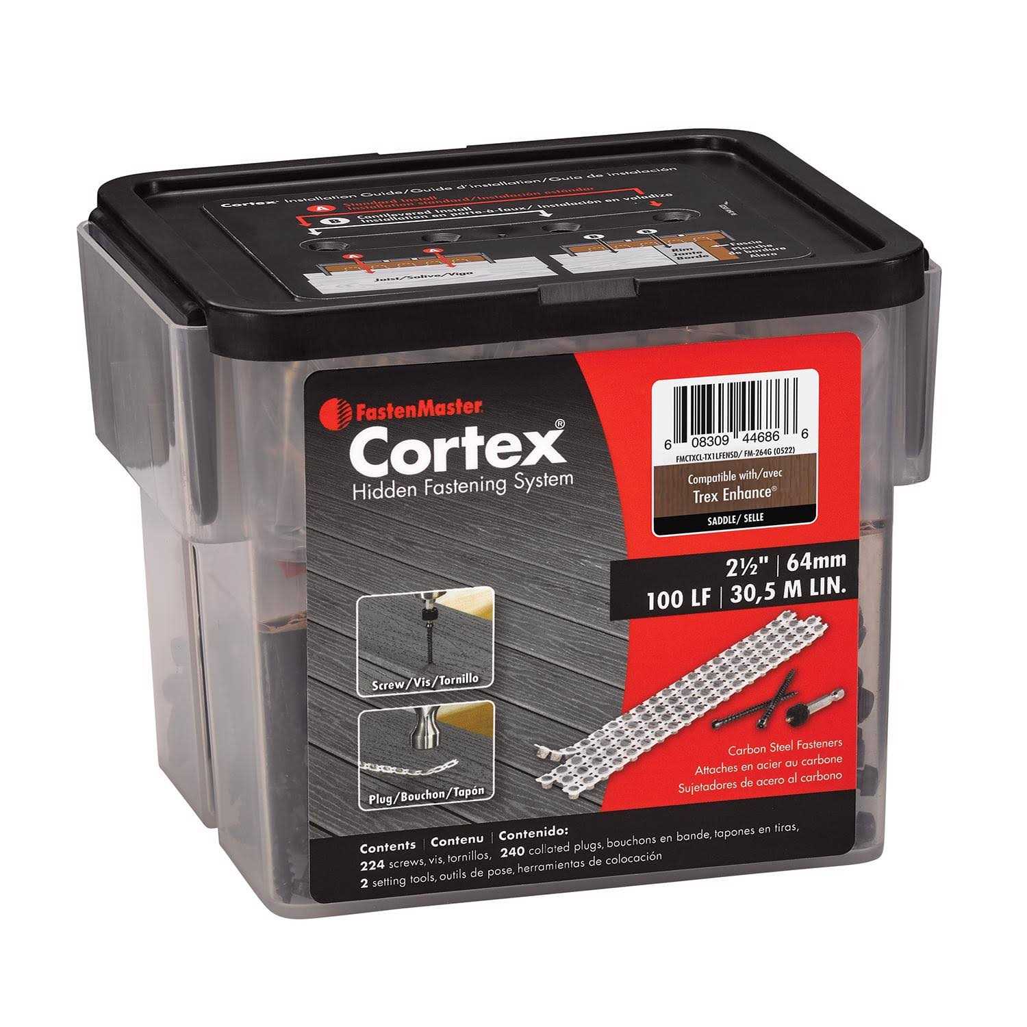 FastenMaster Cortex No. 10 x 2.5 Torx Ttap Button Head Hidden Deck Fastener - MT - Mrs Treak