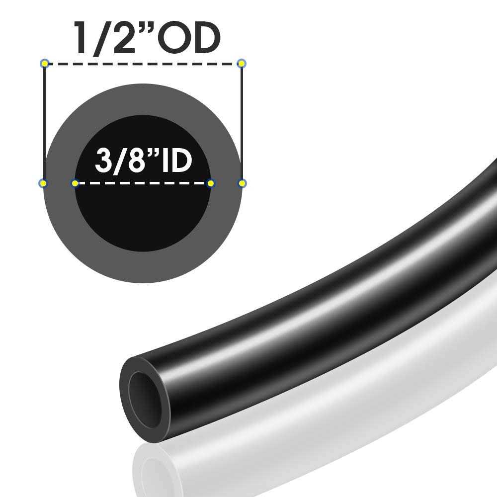 Tailonz Pneumatic Air Line od Black Pneumatic Nylon Tube 32.8ft Air Brake Tubing Nylon Hose - MT - Mrs Treak