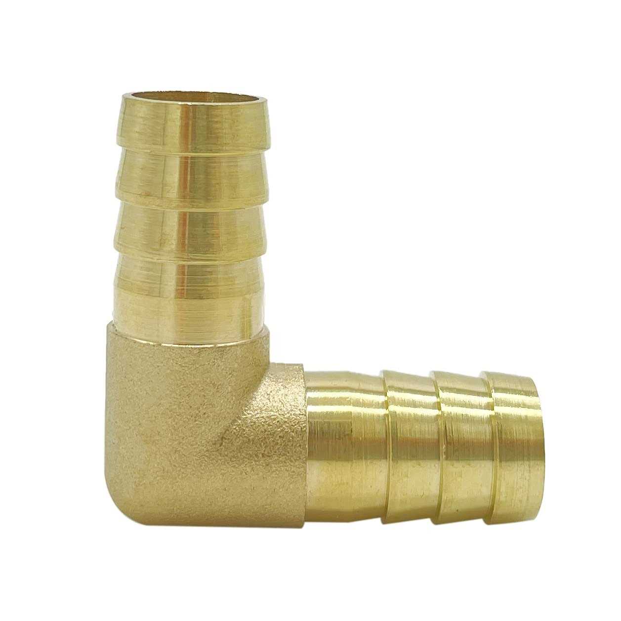Metaland Brass Hose Barb Elbow 90 Degree L Right Angle Barbed Fitting Water Fuel Air - MT - Mrs Treak