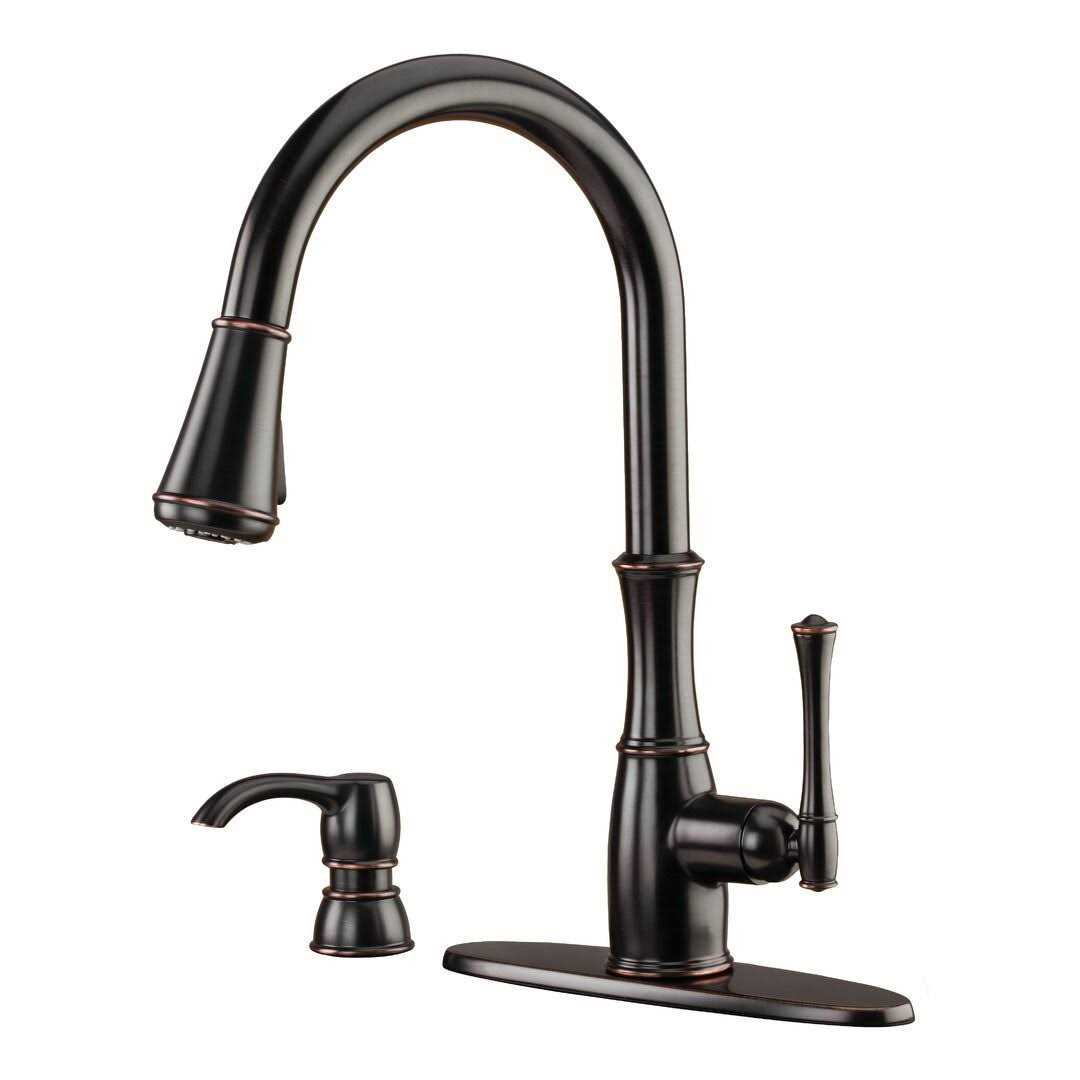 Pfister Vedra 8 in. Widespread Double Handle High Arc Bathroom Faucet with Drain Kit Included - MT - Mrs Treak