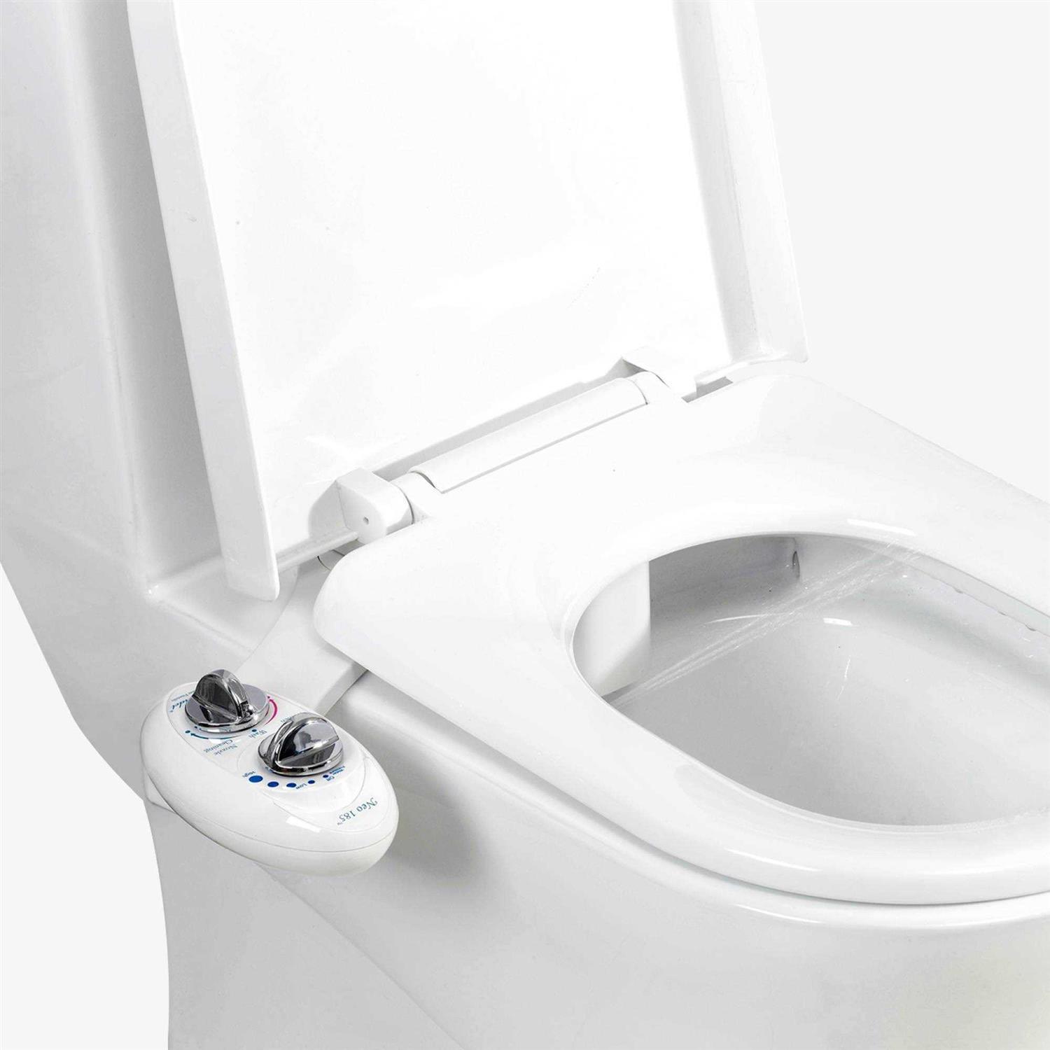 Luxe Bidet Neo 185 Self-Cleaning, Non-Electric Bidet Attachment, Rear and Feminine Wash - MT - Mrs Treak