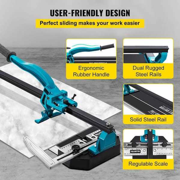 VEVOR Tile Cutter Manual Tile Cutter Single Rail Tile - MT - Mrs Treak