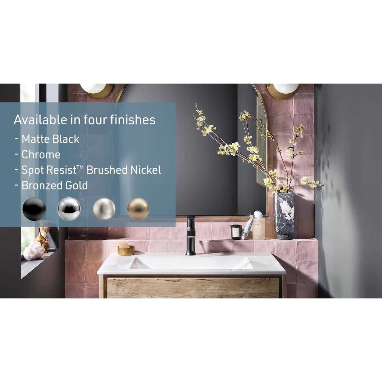 Moen Genta Single Hole Single-Handle Bathroom Faucet - MT - Mrs Treak