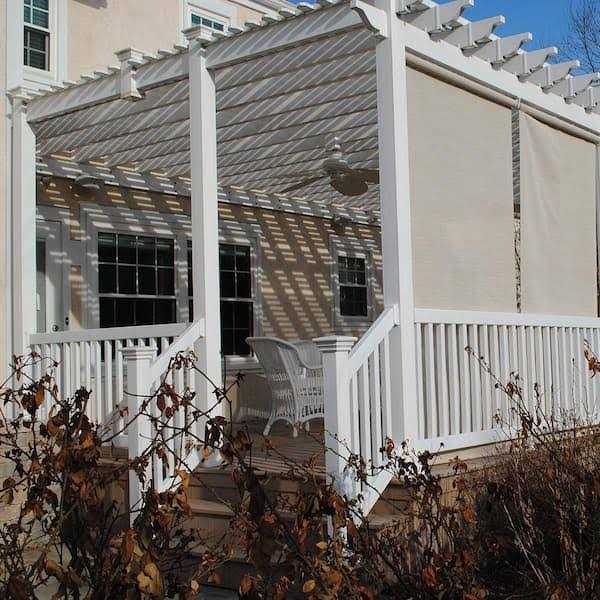 Weatherables Naples 3 ft. H x 8 ft. W White Vinyl Stair Railing Kit - MT - Mrs Treak