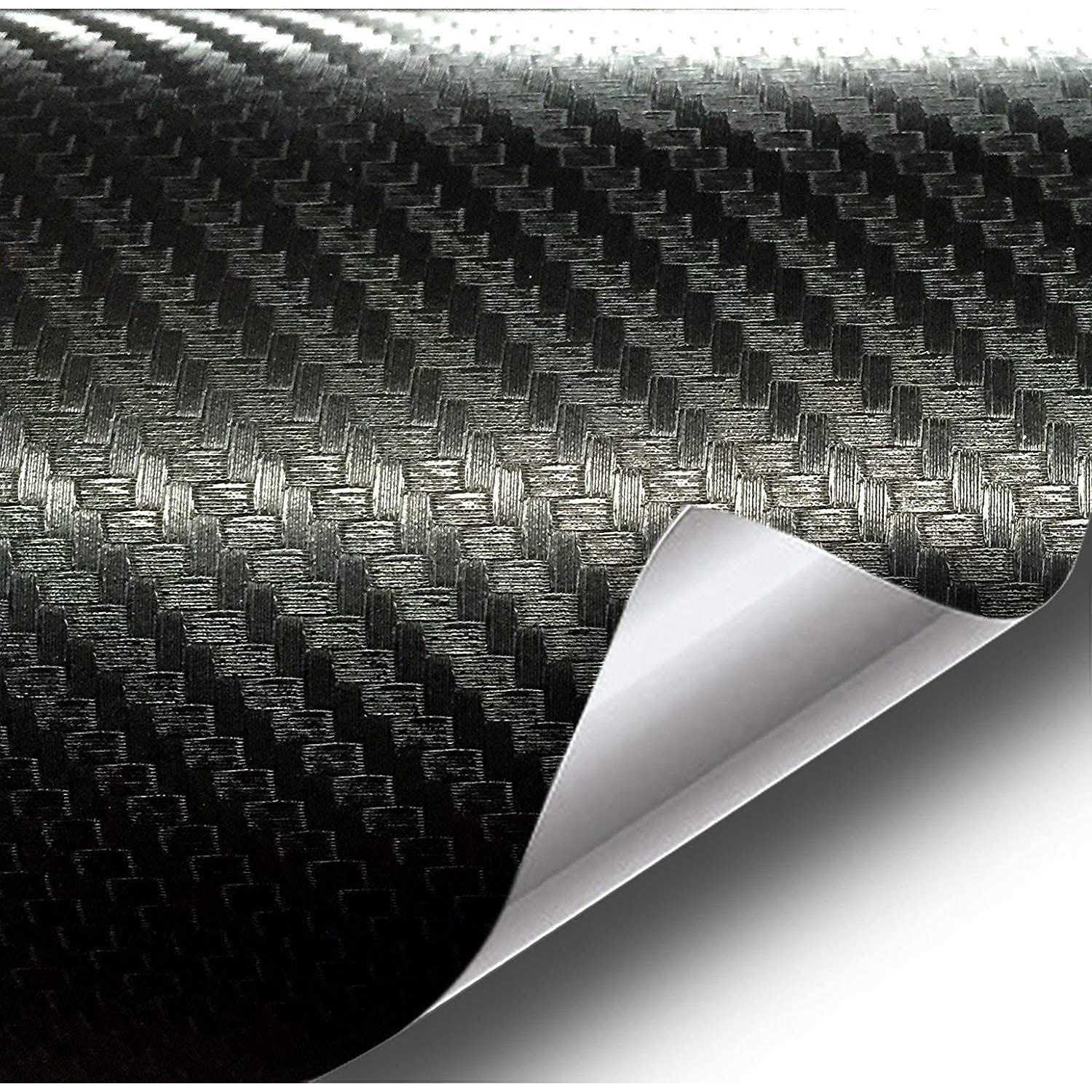 Vvivid Black Carbon Fiber Vinyl Detailing Wrap Tape DIY Roll - MT - Mrs Treak