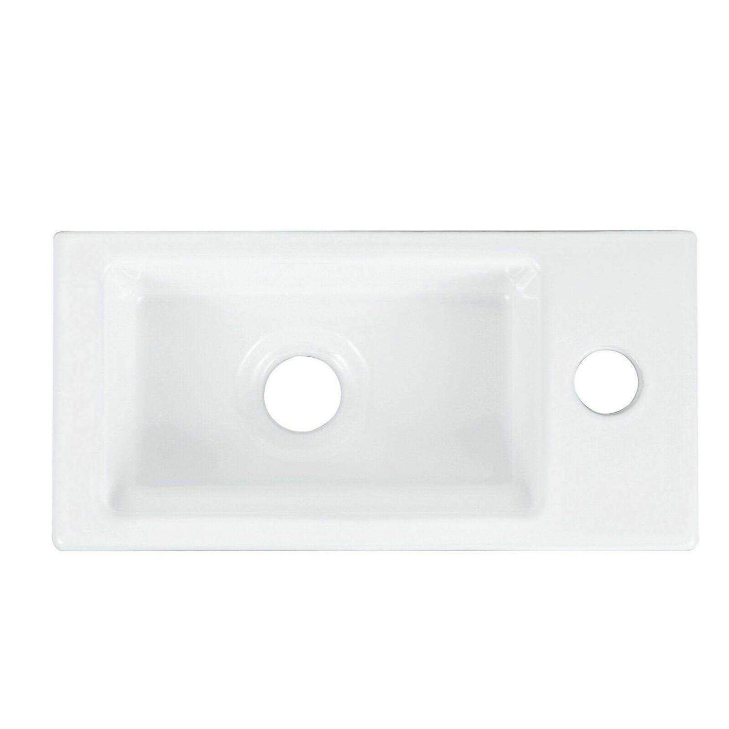 DeerValley DV-1V051 White Ceramic Oval Vessel Bathroom Sink - MT - Mrs Treak