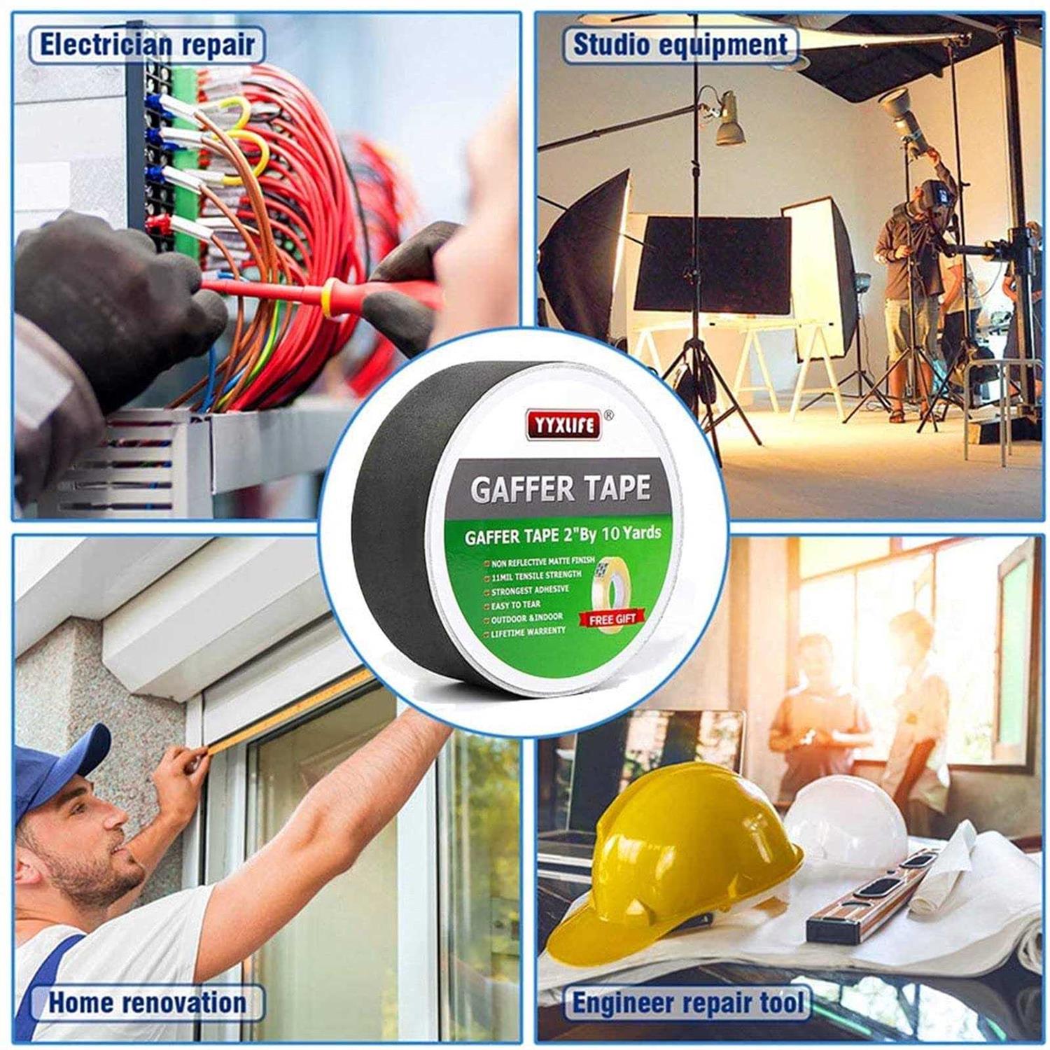 Yyxlife Premium Grade Gaffers Tape Heavy Duty Non-reflective Matte No - MT - Mrs Treak