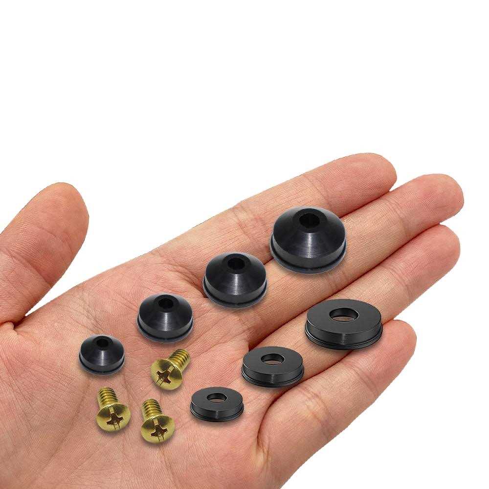 Xbvv 106 Pcs Faucet Washer Assortment Kit with Assorted Flat and Beveled Rubber Washers for Outdoor Garden Faucet Stem Leak Worn Replacement Repair - MT - Mrs Treak