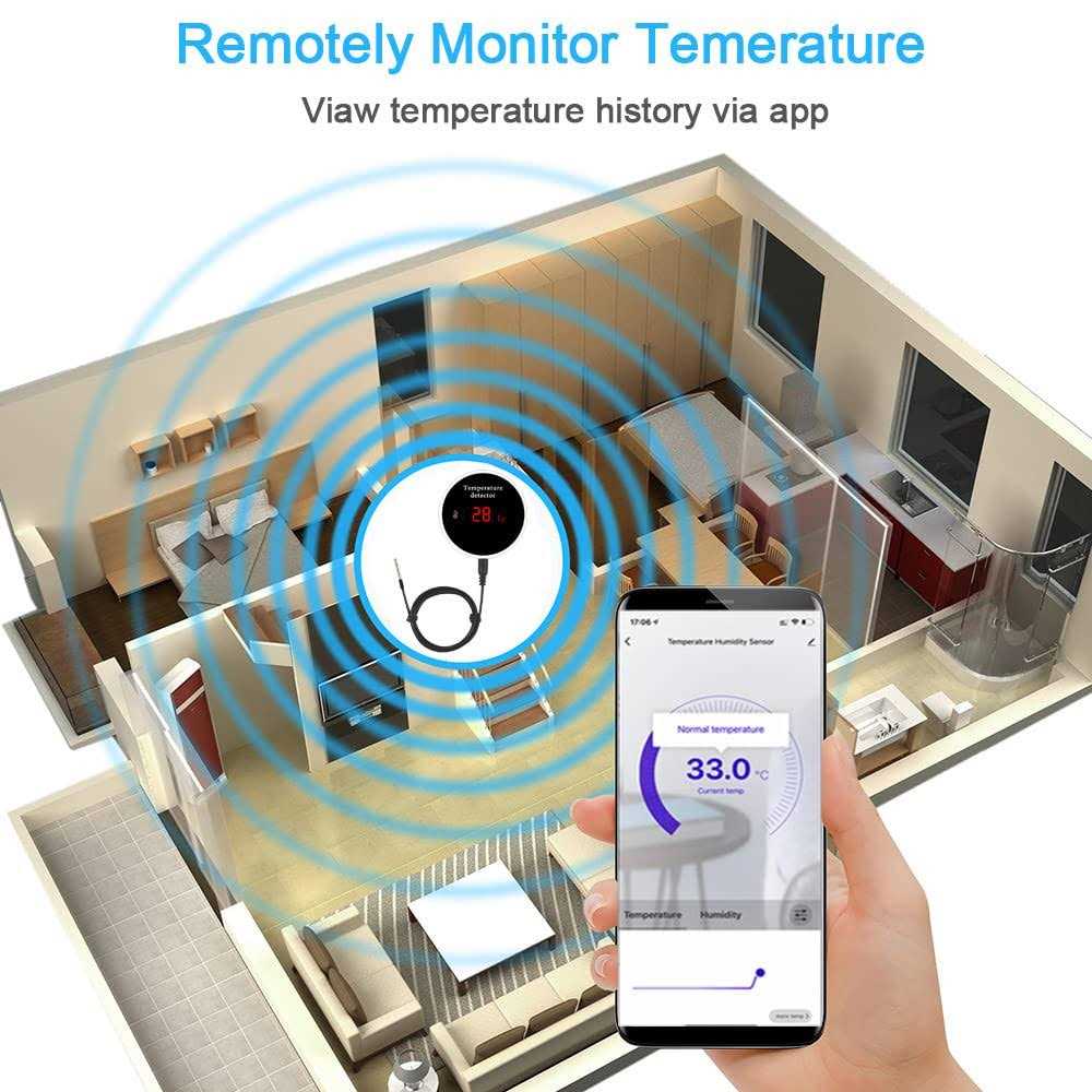 WIFI Smart Water Valve Shut Off Tool Automatic Remote Control On And Off Electric Gas Shutoff Valve Main Compatible With Alexa - MT - Mrs Treak