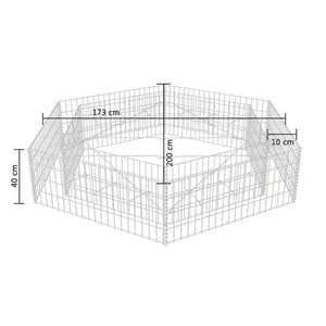 vidaXL Hexagonal Gabion Raised Bed - MT - Mrs Treak