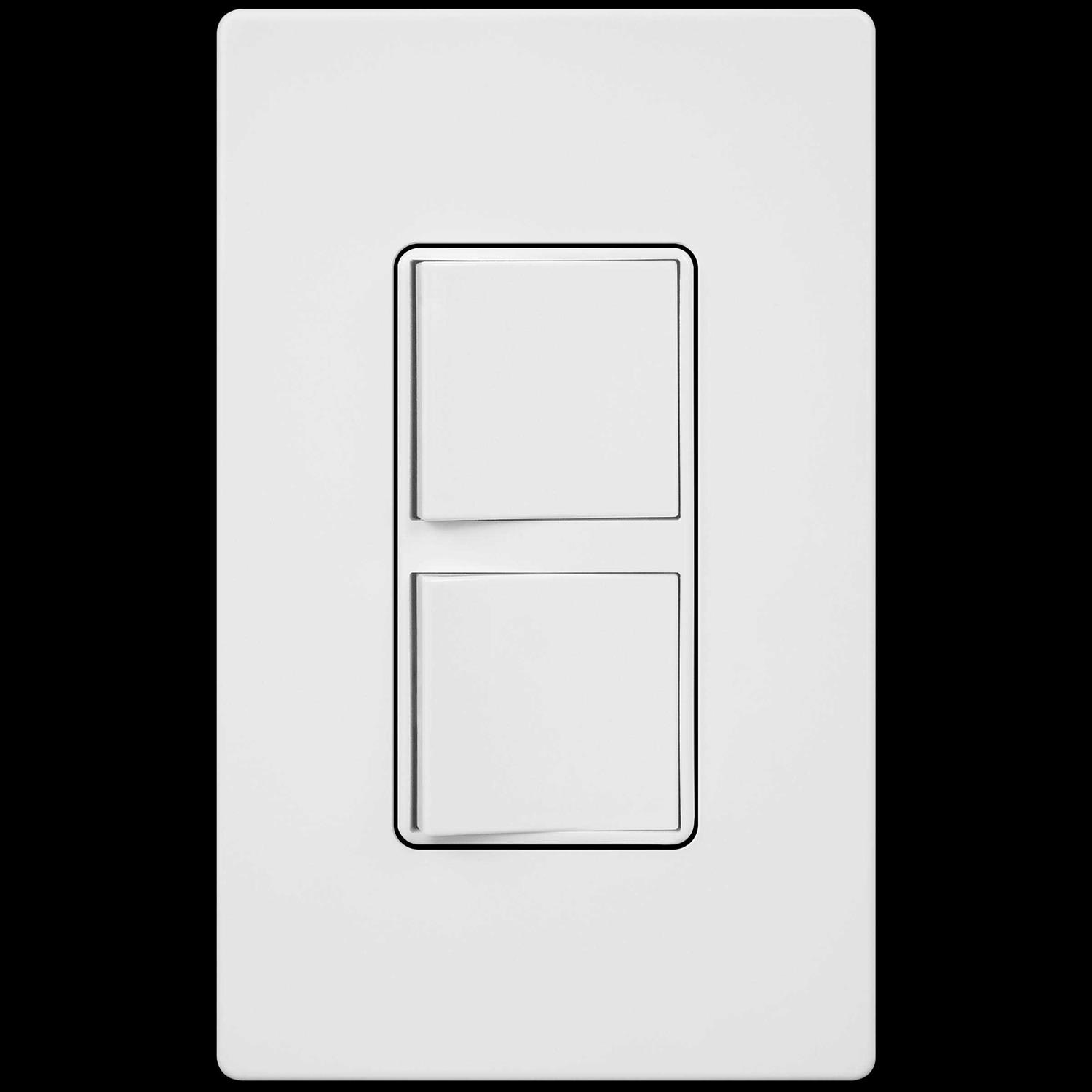 Enerlites Double Decorator Switch Cover Two Gang Outlet Wall Plate 8832 - MT - Mrs Treak