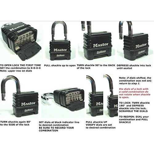 Master Lock -1178 Combination Padlock - MT - Mrs Treak